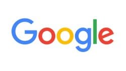 The traditional logo for the Google search engine.